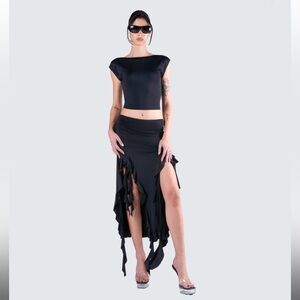 Women’s Finesse Backless Top/ Ruffle Skirt